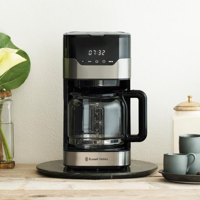 送料無料 ラッセルホブス Russell Hobbs グランドリップ 10カップ 7651JP ドリップコーヒー ドリップ式 タイマー 保温 Coresゴールドフィルター 紙フィルター不要 ガラスポット シンプル おしゃれ キッチン家電_1