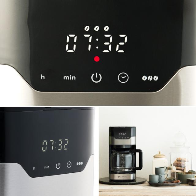 送料無料 ラッセルホブス Russell Hobbs グランドリップ 10カップ 7651JP ドリップコーヒー ドリップ式 タイマー 保温 Coresゴールドフィルター 紙フィルター不要 ガラスポット シンプル おしゃれ キッチン家電_5