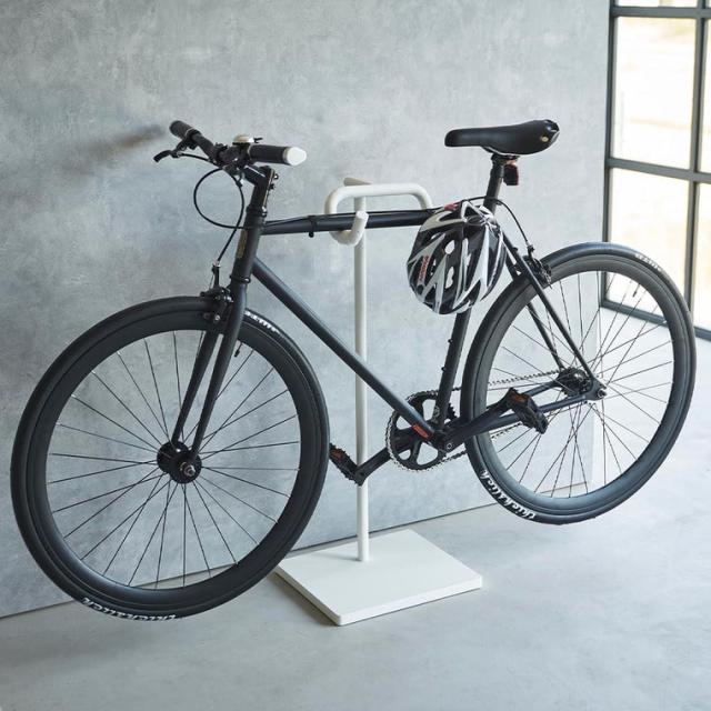 山崎実業 tower 自転車スタンド タワー 収納 送料無料 1965 1966 ホワイト ブラック 1台 ディスプレイスタンド サイクルスタンド 自転車置き 屋内 室内 自転車ラック タワーシリーズ_8