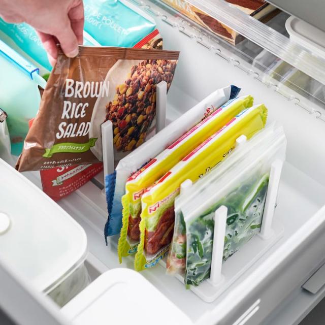 山崎実業 tower 冷凍庫中仕切り調節収納スタンド タワー W27 公式