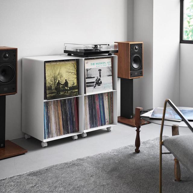 山崎実業 tower レコードラック タワー 公式 10229 10230 ホワイト