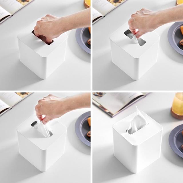 山崎実業 tower コンパクトティッシュケース タワー スクエア 公式