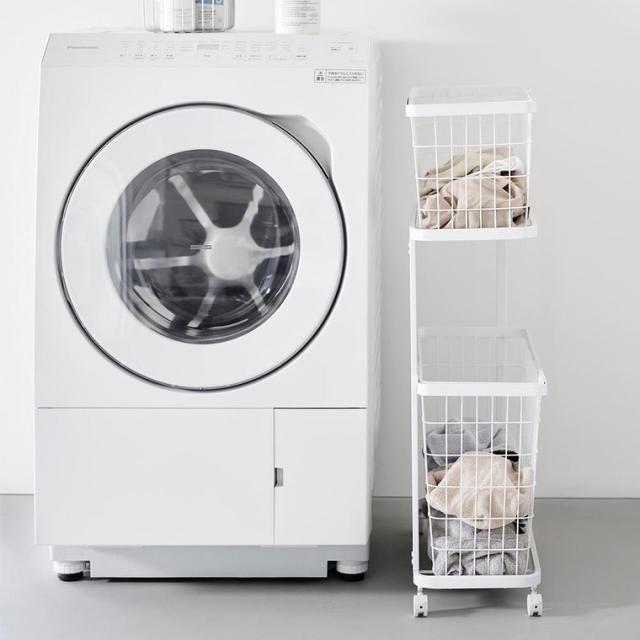 山崎実業 tower ランドリーワゴン+バスケット タワー スリム 公式 8464