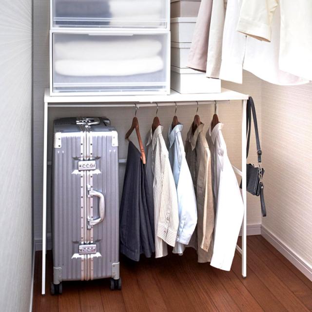 tower 山崎実業 伸縮キャリーケース上ラック タワー 幅51〜92cm