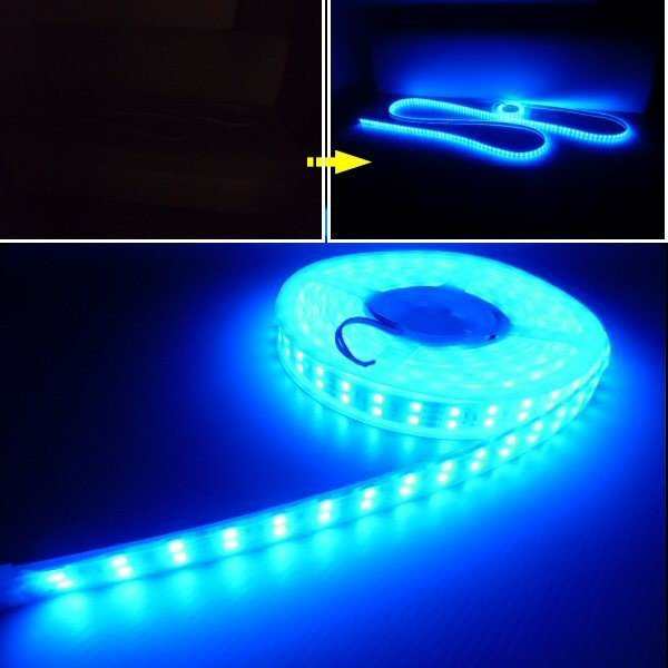24v COB 面発光 LED テープライト 5ｍ巻き 極薄2mm 青 ブルー