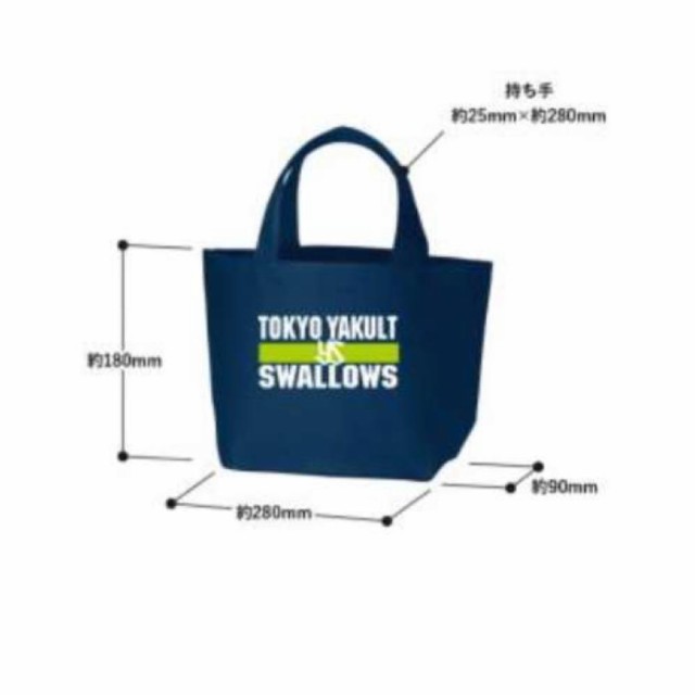 東京ヤクルトスワローズグッズ ミニランチトートバッグ