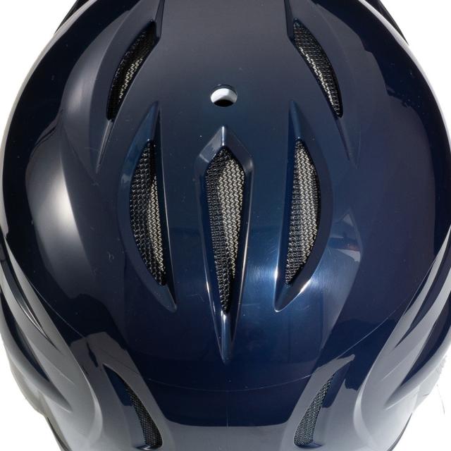 バッター用ヘルメット ネイビー 顎ガード付き ミズノプロ