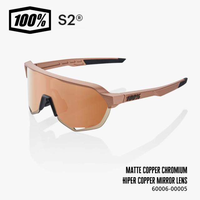 100%（ワンハンドレッド） S2 -Matte Copper Chromium / HiPER Copper Mirror Lens 60006-00005 スポーツサングラス