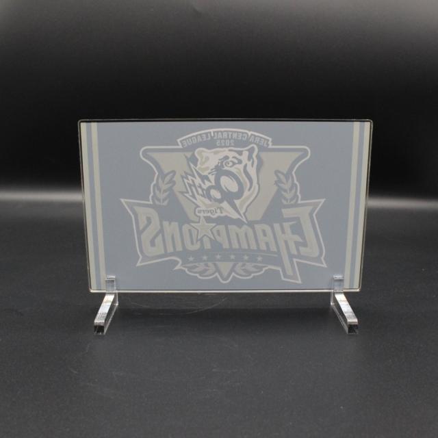 ［非売品］阪神タイガース　ライティングアクリルスタンド 阪神タイガースグッズ 2025 セ・リーグ優勝記念 箔押しアクリル