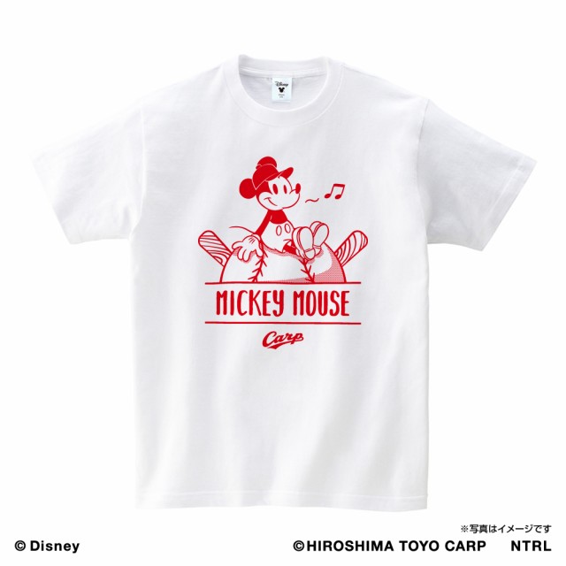 Mickey Mouse 広島東洋カープ ｔシャツ ひとやすみ ホワイト 大人用の通販はau Pay マーケット 野球キングダム