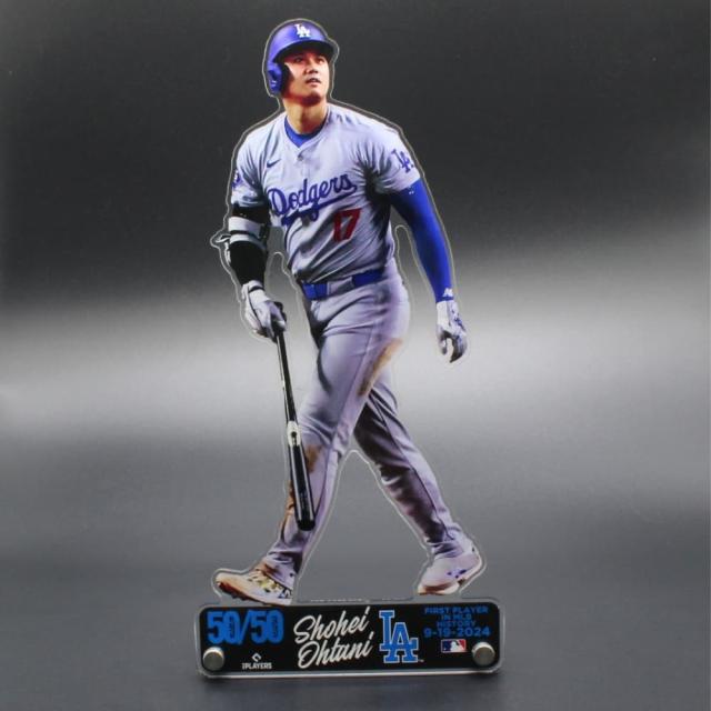 【史上初50/50達成記念】大谷翔平 ドジャースグッズ SHOHEI OHTANI「50/50 バッティング」アクリルスタンド（スタンディー）MLB Los Angeles Dodgers Shohei Ohtani 50/50 Batting Acrylic Player Standee ラッピング可_2