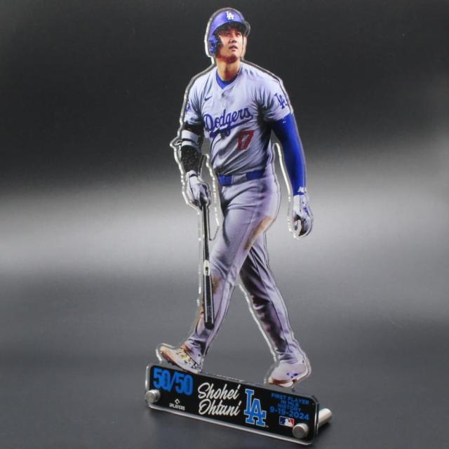 【史上初50/50達成記念】大谷翔平 ドジャースグッズ SHOHEI OHTANI「50/50 バッティング」アクリルスタンド（スタンディー）MLB Los Angeles Dodgers Shohei Ohtani 50/50 Batting Acrylic Player Standee ラッピング可_3