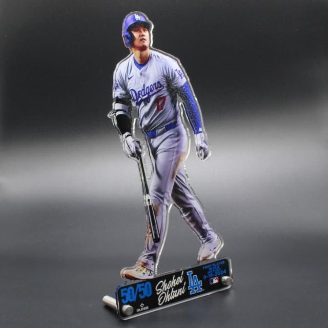 【史上初50/50達成記念】大谷翔平 ドジャースグッズ SHOHEI OHTANI「50/50 バッティング」アクリルスタンド（スタンディー）MLB Los Angeles Dodgers Shohei Ohtani 50/50 Batting Acrylic Player Standee ラッピング可_4