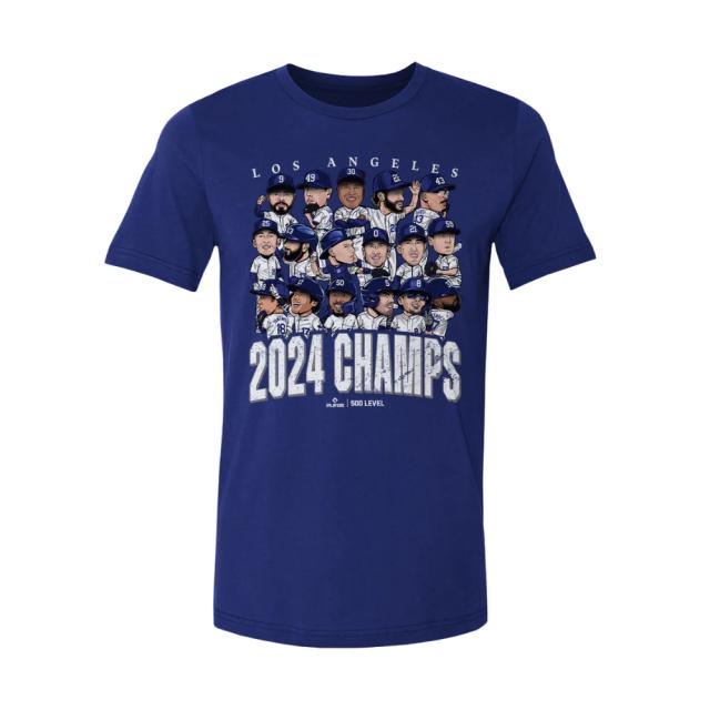 【WSC2024優勝記念】大谷翔平 ドジャースグッズ SHOHEI OHTANI「2024CHAMPS」Tシャツ 500LEVELの通販は 5,980円
