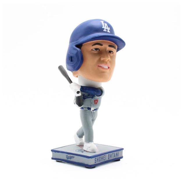 【504体限定】大谷翔平 ドジャースグッズ ボブルヘッド ヒッティング (AWAY) 4.5インチ（約11cm）SHOHEI OHTANI LOS ANGELES DODGERS HITTING 4.5 INCH MINI BIGHEAD - AWAY ラッピング可_1