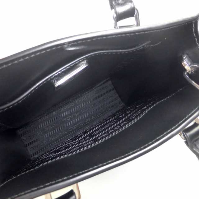 新品 プラダ（PRADA） エンボス トライアングルロゴ 2WAY ショルダー レザー ハンド バッグ 1BA333 NERO ｜au PAY  マーケット