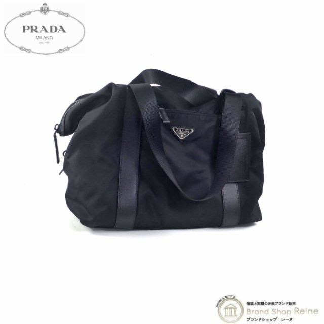 美品 プラダ（PRADA） ナイロン テスート×サフィアーノ ウィークエンド