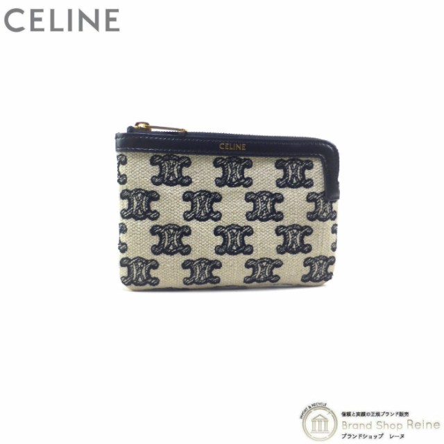 新品 セリーヌ（CELINE） トリオンフ COIN＆Card Purse フック付き ...