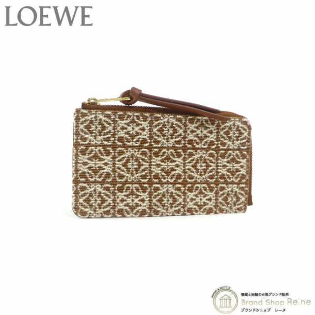 新品 ロエベ（LOEWE） リピート アナグラム ジャガード コインカード