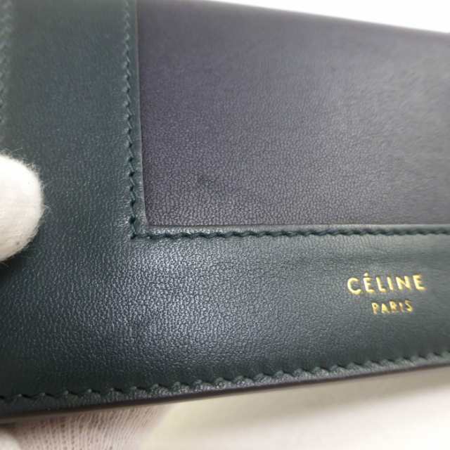 中古 セリーヌ（CELINE） フレーム カード コインケース 二つ折り 財布