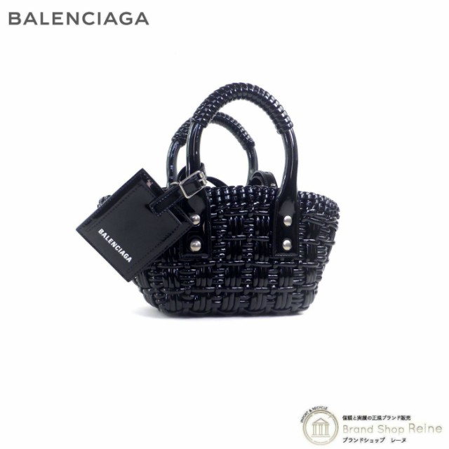 バレンシアガ  BALENCIAGA  Bistro XXS ストラップ付きバスケット　2WAYショルダーバッグ　ビストロ XXS　ブラック  678028  Ot956691