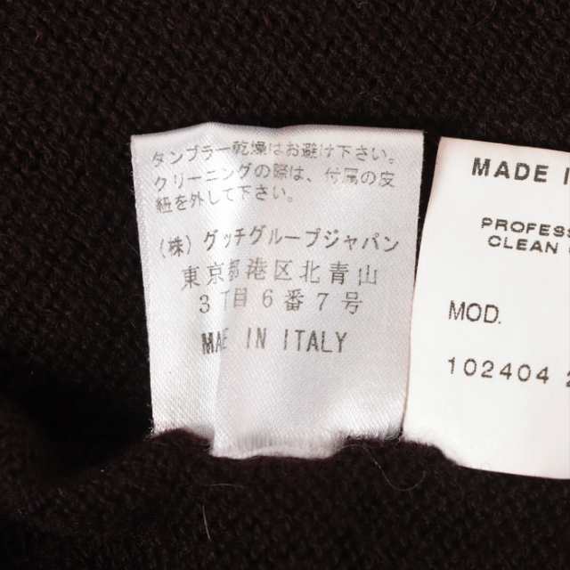 中古 グッチ（GUCCI） ニット レースアップ カシミヤ 編み上げ 長袖 S