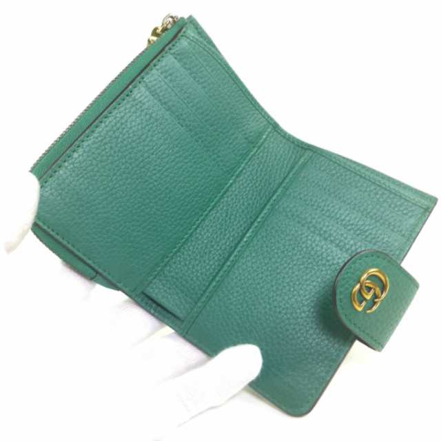 新品 グッチ（GUCCI） バンブー ダブルG ミディアム ウォレット 二