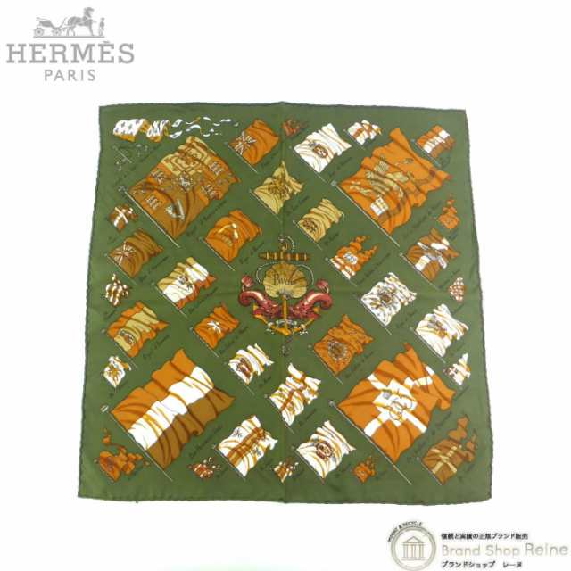 中古 エルメス（HERMES） カレ 45 プチカレ スカーフ PAVOIS 船旗