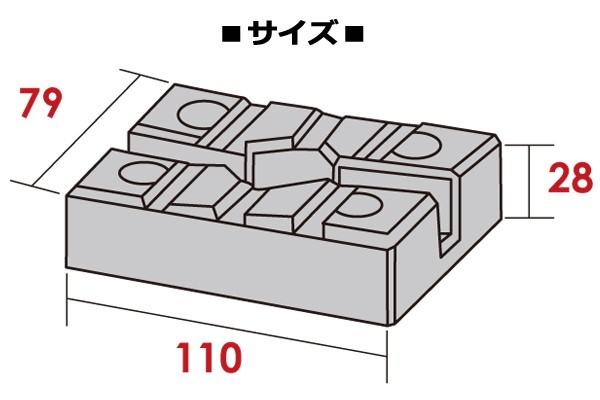 大野ゴム リフト用ゴムパッド スギヤス（ビシャモン）OSP25/NSP30/NSA30/OSA30/RNK30/RNK30R/RNK30H/RNK30HR  【ON-1001】の通販はau PAY マーケット - プロツールショップヤブモト