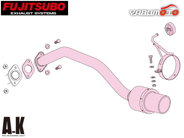 フジツボ マフラー A-K エーケー L675S ミラ ココア NA 2WD KF-VE、KF