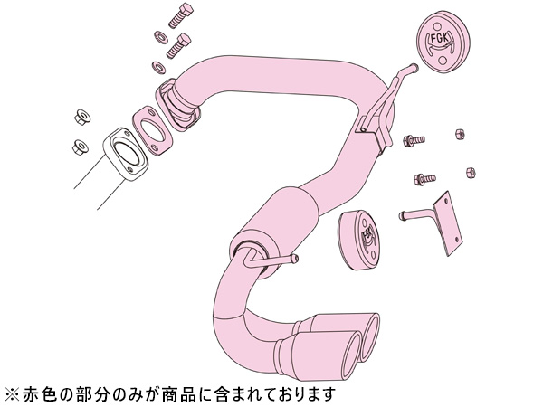 フジツボ マフラー A-K エーケー L385S タント カスタム ターボ 4WD KF H19.12〜H24.5 750-70185 法人のみ配送 送料無料_1