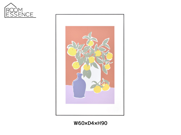 東谷 アートパネル 花瓶 イラスト アートキャンバス おしゃれ 壁掛け W60×D4×H90 ART-199C あずまや メーカー直送 送料無料の通販は