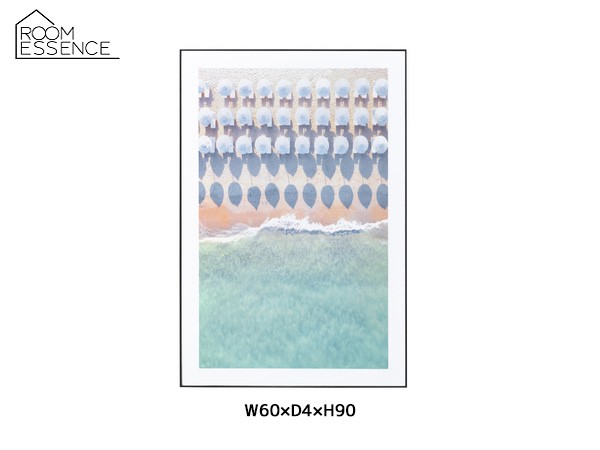 東谷 アートパネル ビーチ 海 パラソル 水色 アートキャンバス おしゃれ 壁掛け W60×D4×H90 ART-199F あずまや メーカー直送 送料無料の通販は 6,970円