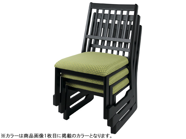 東谷 法事チェア オレンジ W47×D57×H75×SH38 BC-1030FOR お座敷チェア 法事チェア スタッキング 和室 メーカー直送 送料無料_3