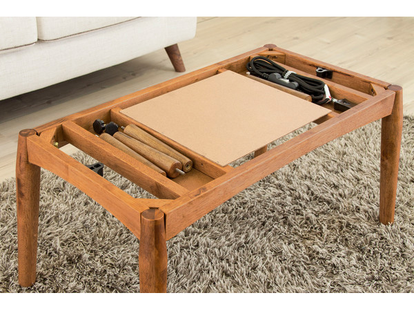 東谷 2WAYこたつテーブル ナチュラル W90×D55×H38/55 KT-105 継脚