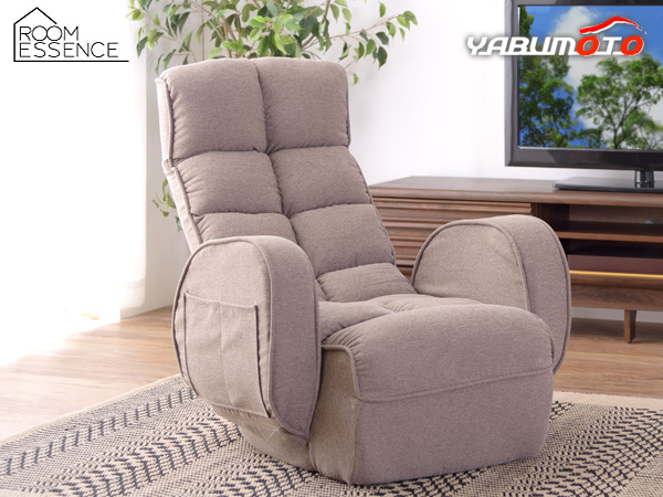 東谷 肘付きリクライナー ベージュ W67×D86-115×H66-85×SH28 LSS-33BE ソファ シンプル 座椅子 イス 1人用 メーカー直送 送料無料の通販は