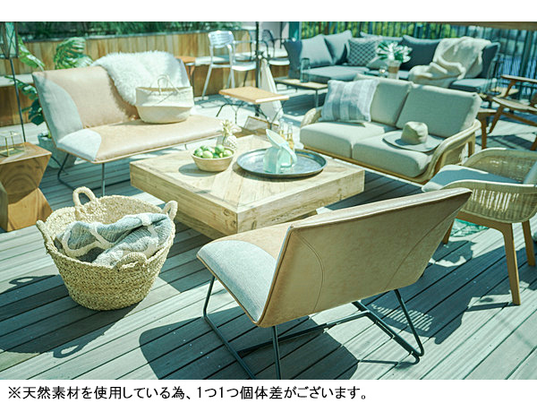 東谷 ソファ 2人掛 ナチュラル W115×D78×H72×SH40 NRS-503 完成品 メーカー直送 送料無料