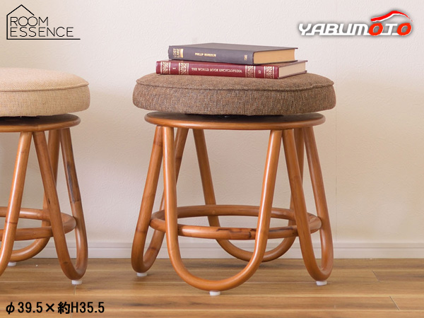 東谷 モリー 回転スツール ブラウン φ39.5×約H35.5 NS-538BR スツール ラウンドスツール イス メーカー直送 送料無料の通販は