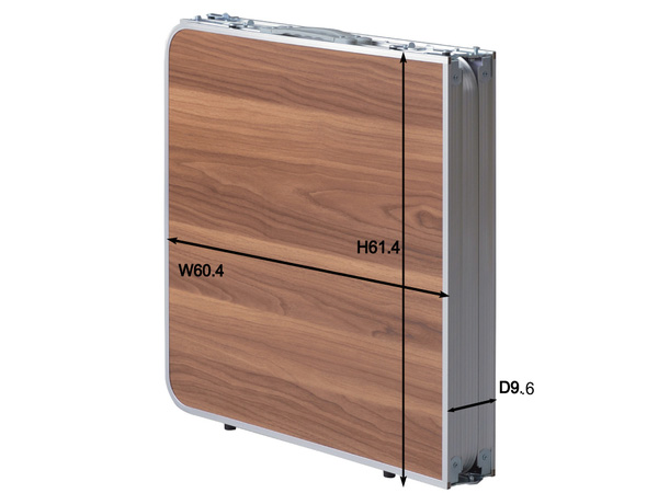 東谷 フォールディングテーブル ワイド D60 ブラウン W180×D60×H54/62/70 ODL-557 横幅180cm 高さ調節 3段階 メーカー直送 送料無料