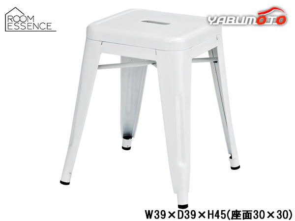 東谷 クレール スツール アイボリー W39×D39×H45(座面30×30) PC-131IV 腰掛 台 重ね 収納可 省スペース メーカー直送 送料無料の通販は