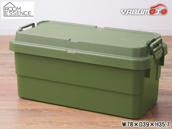 東谷 トランクカーゴS蓋 70L カーキ W78×D39×H35.7 TC-70SKH アウトドア キャンプ 収納ボックス メーカー直送 送料無料の通販は