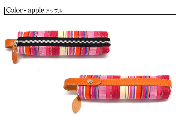 CALF カーフ 倉敷帆布 バトンペンケース apple アップル Mサイズ ストラップ付き おしゃれ かわいい 筆箱 ネコポス 送料無料の通販はau  PAY マーケット - プロツールショップヤブモト | au PAY マーケット－通販サイト