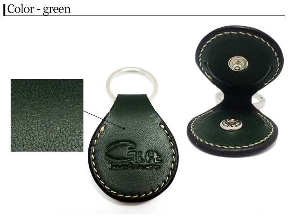 本革 コインケース キーホルダー シュガーボール グリーン green 緑 ギフト レザー Gift leather ネコポス 送料無料｜au PAY  マーケット