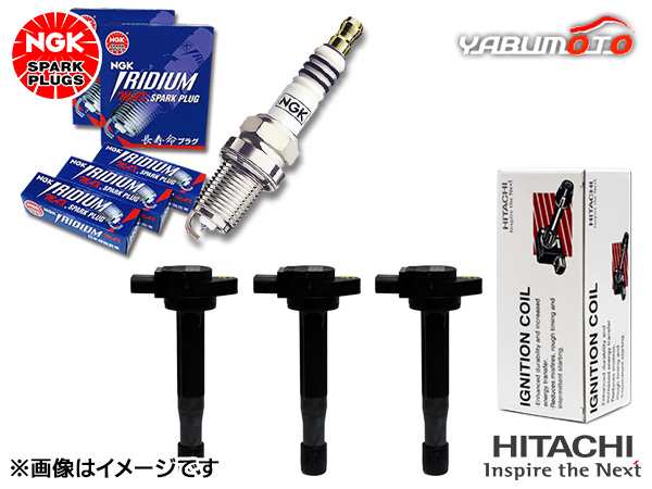オッティ H92W NGK MAX プラグ イリジウム 3064 ZFR6FIX-11P 3本 日立 イグニッションコイル U11C01-COIL 3本セット H18.10〜H24.06の通販は 26,680円