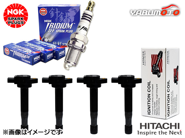 ヴォクシー ノア ZRR80W ZRR85W NGK 正規品 MAX プラグ イリジウム 5989 4本 日立 イグニッションコイル U19T14-COIL 4本 H28.01〜R04.02
