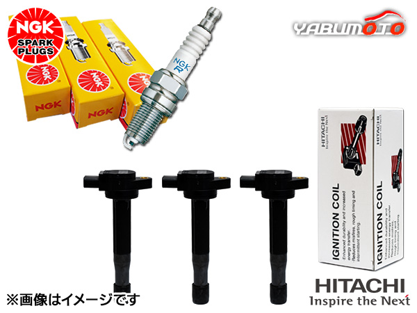 ek手押し車 ek運動競技 H82W NGK 定まり品 標準尺度 ぴかぴか光る繋ぎ 2262 ZFR5F-11 3本 Astemo (旧日立) イグニッションコイル U11C01-COIL 3本 H22.08〜H24.05
