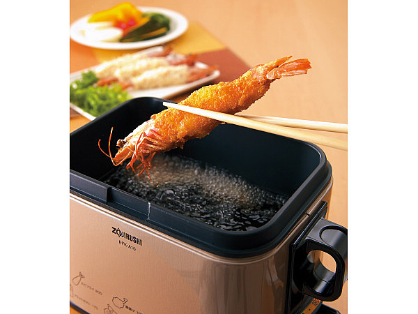 象印 電気フライヤー EFKA10G-TJ 油温調整機能 家庭用 卓上 天ぷら