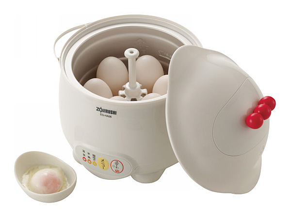象印 温泉たまご器ホワイト EG-HA06-WB 6個作れる ギフト プレゼント_1