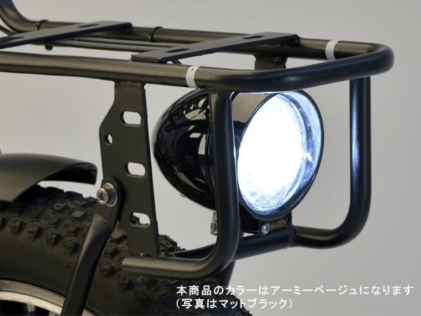 キャプテンスタッグ eバーギー 電動自転車 FDB206 アーミーベージュ 6段変速 20型 サイクル YG-1503 メーカー直送 法人のみ配送_2