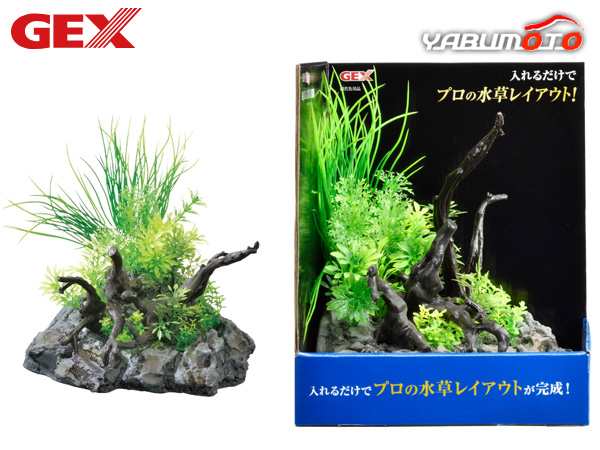 GEX 癒し水景 アクアキャンバス ウッドL 熱帯魚 観賞魚用品 水槽用品